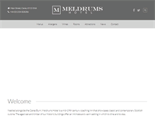 Tablet Screenshot of meldrums-hotel.co.uk